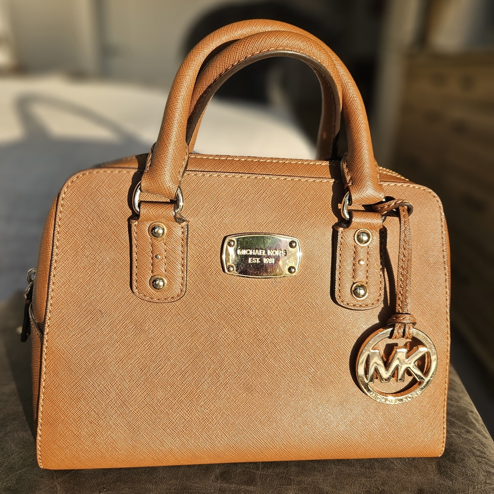 Michael Kors Tan Leather Satchel